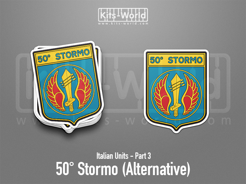 Kitsworld SAV Sticker - Italian Units - 50° Stormo (Alternative) W:77mm x H:100mm 